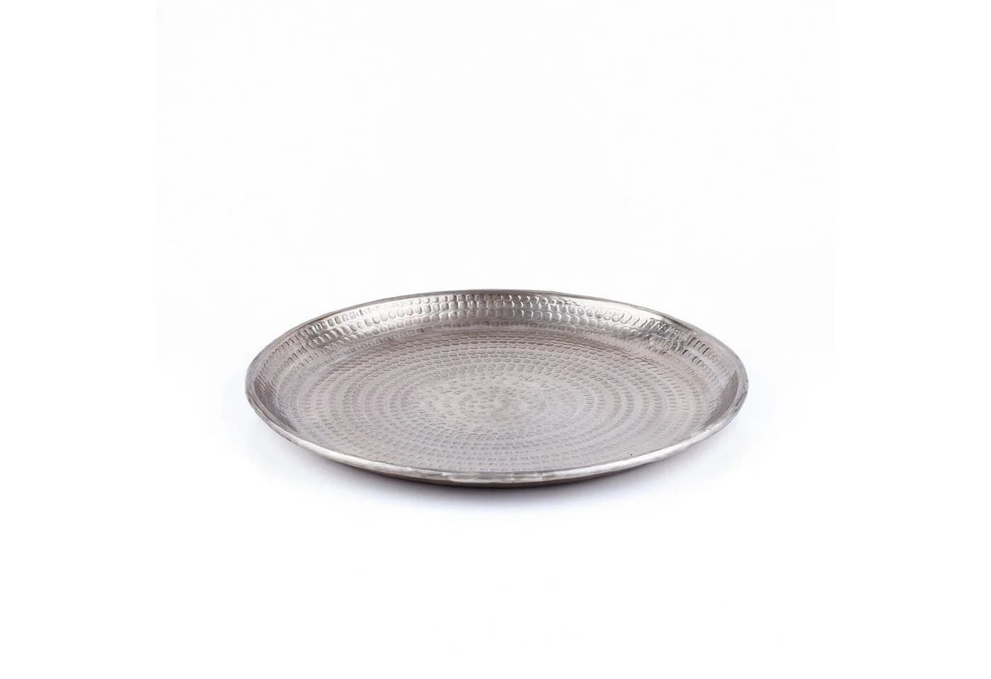 Marrakesch Orient & Mediterran Interior Dekotablett Silber 30cm Handarbeit - Bild 2