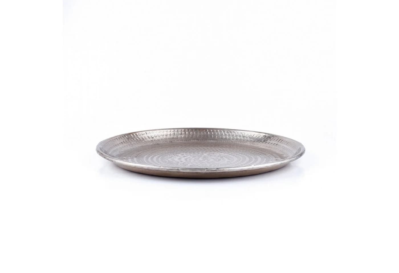 Marrakesch Orient & Mediterran Interior Dekotablett Silber 30cm Handarbeit - Bild 3