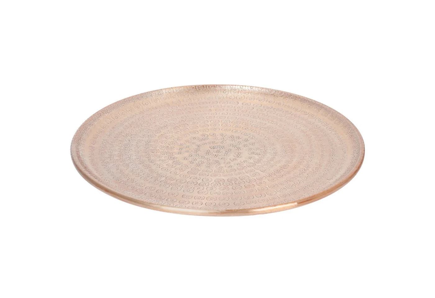 Marrakesch Orient & Mediterran Interior Dekotablett Vintage Gold 30cm