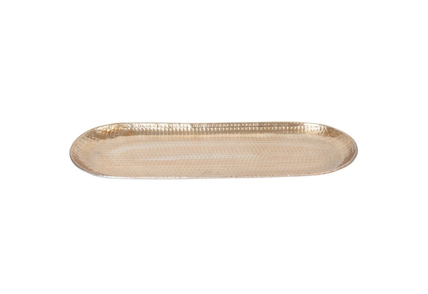 Marrakesch Orient & Mediterran Interior Dekotablett Skandinavisches Design Gold Oval
