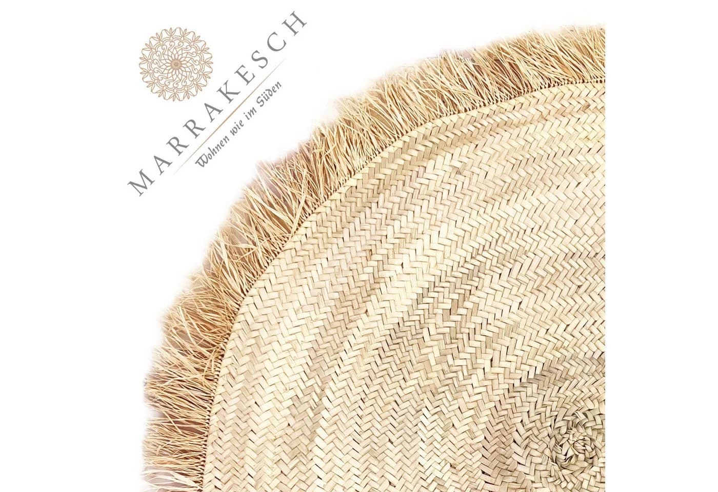 Marrakesch Orient & Mediterran Interior Teppich Boho Style 90cm Handarbeit - Bild 3