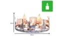 Marrakesch Orient & Mediterran Interior Adventskranz Miekke Modern Antik Silber Bild 3