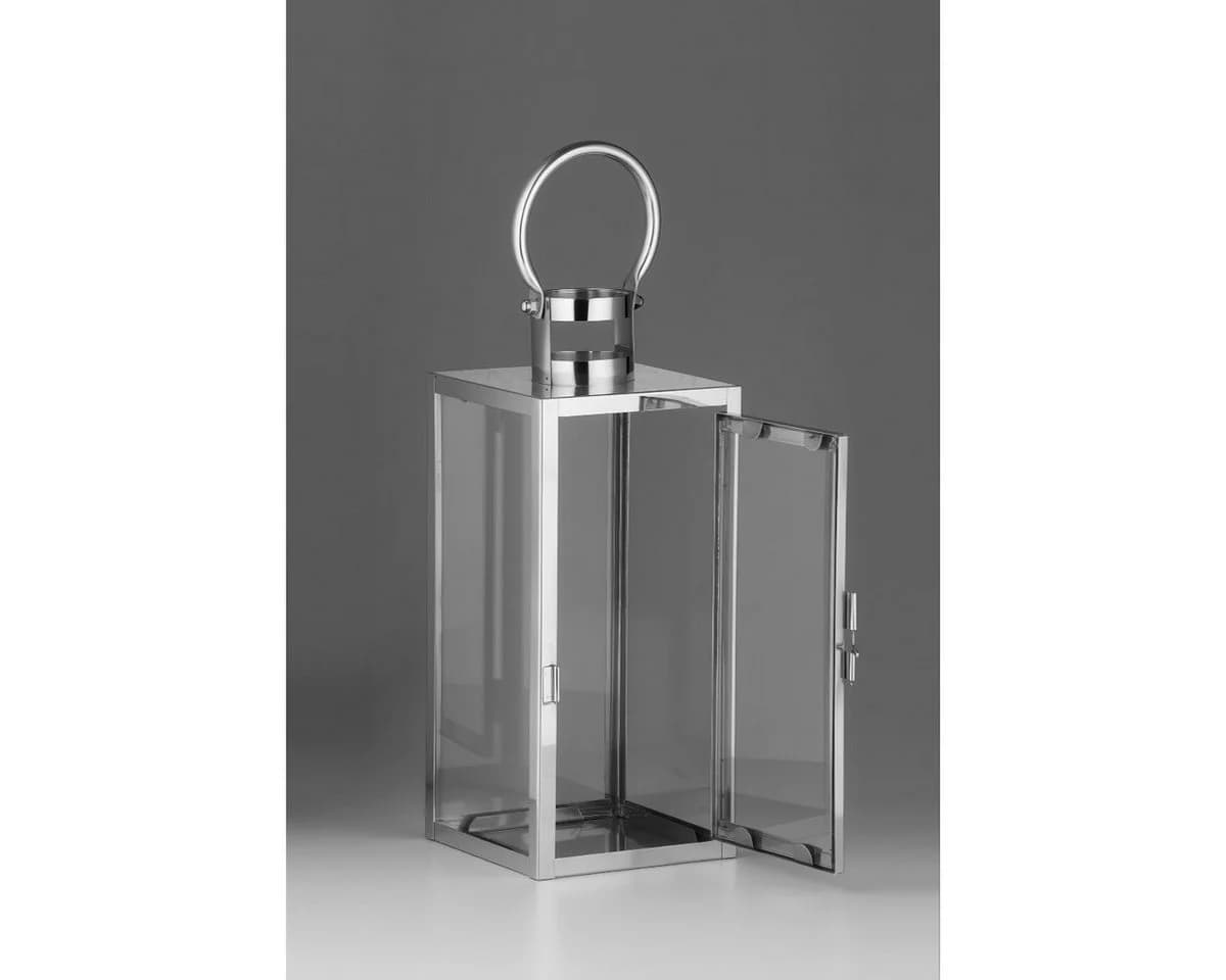Marrakesch Orient & Mediterran Interior Kerzenlaterne Edelstahl Silber