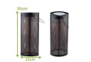Marrakesch Orient & Mediterran Interior Solarlaterne 2er Set Schwarz Metall Bild 4