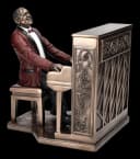 Figuren Shop GmbH Dekofigur Musiker Klavierspieler Bronze-Optik Bild 1