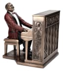 Figuren Shop GmbH Dekofigur Musiker Klavierspieler Bronze-Optik Bild 2