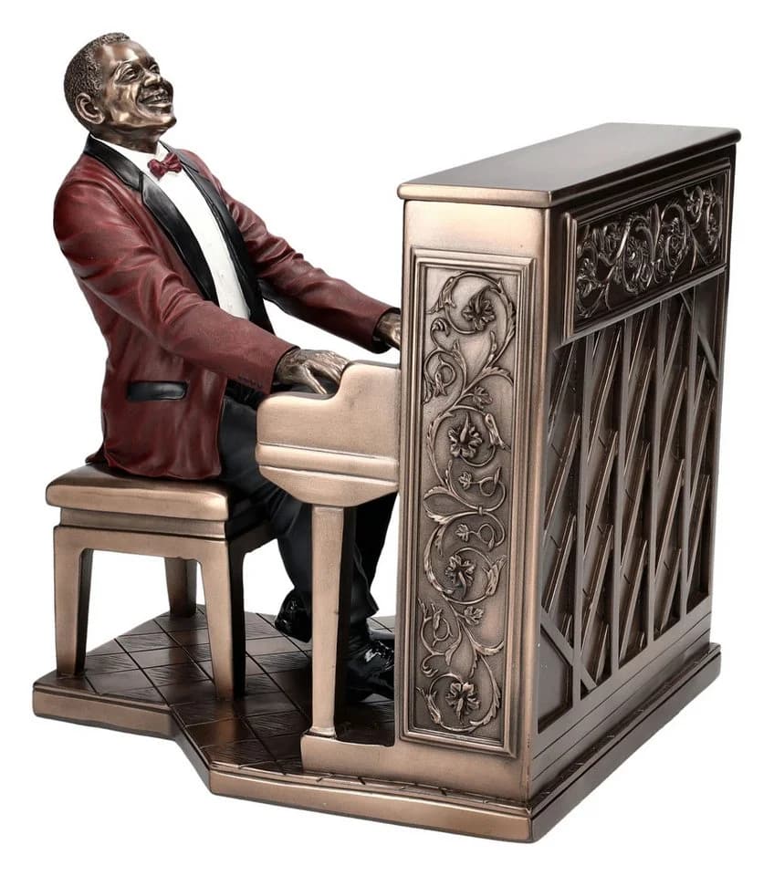 Figuren Shop GmbH Dekofigur Musiker Klavierspieler Bronze-Optik - Bild 2