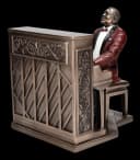 Figuren Shop GmbH Dekofigur Musiker Klavierspieler Bronze-Optik Bild 5