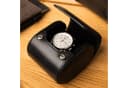 Gentlemen's Uhrenbox Echtleder Schwarz mit Samt-Innenfutter Bild 3