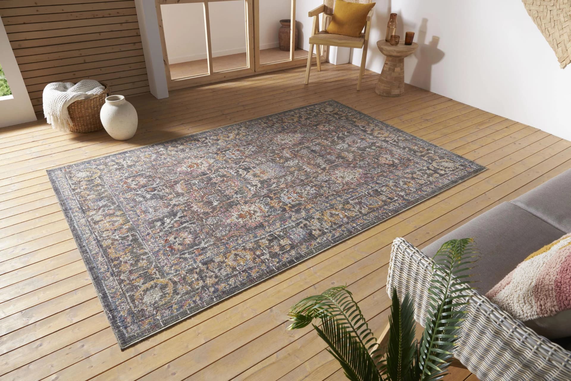 HANSE HOME Teppich Port Said Blau Creme Orient Vintage