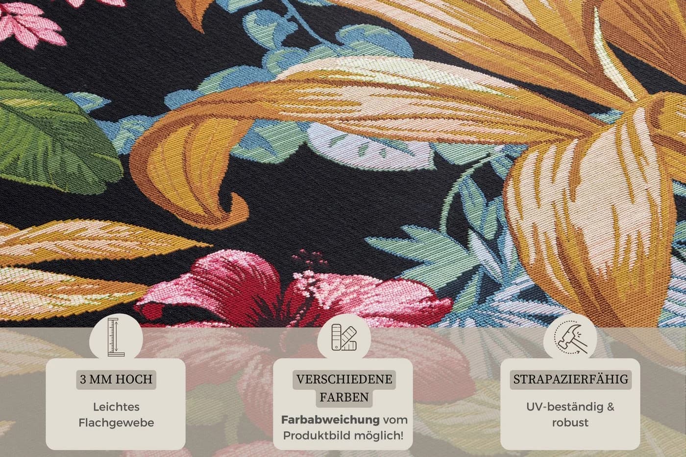 HANSE HOME Outdoorteppich Tropical Flowers Bunt Floral - Bild 4