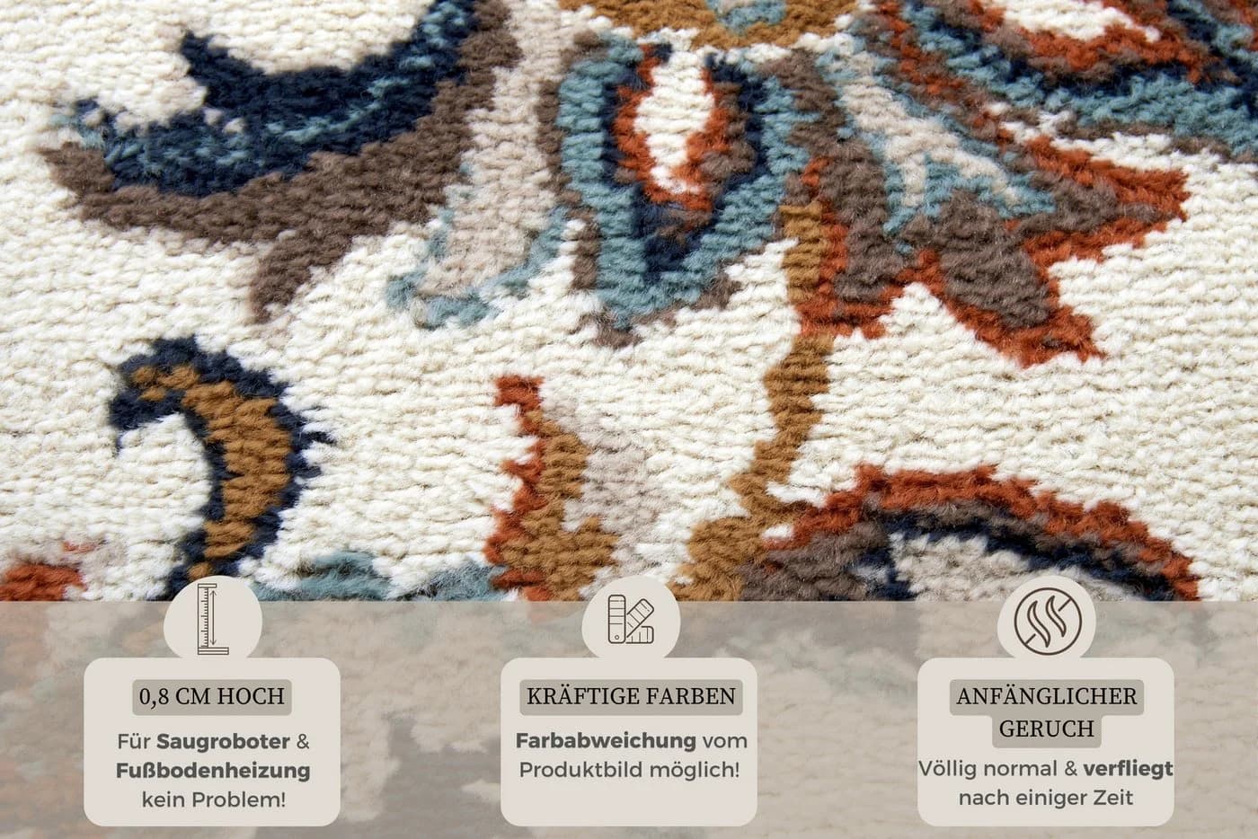 HANSE HOME Teppich Caracci Orientalisch Creme - Bild 4