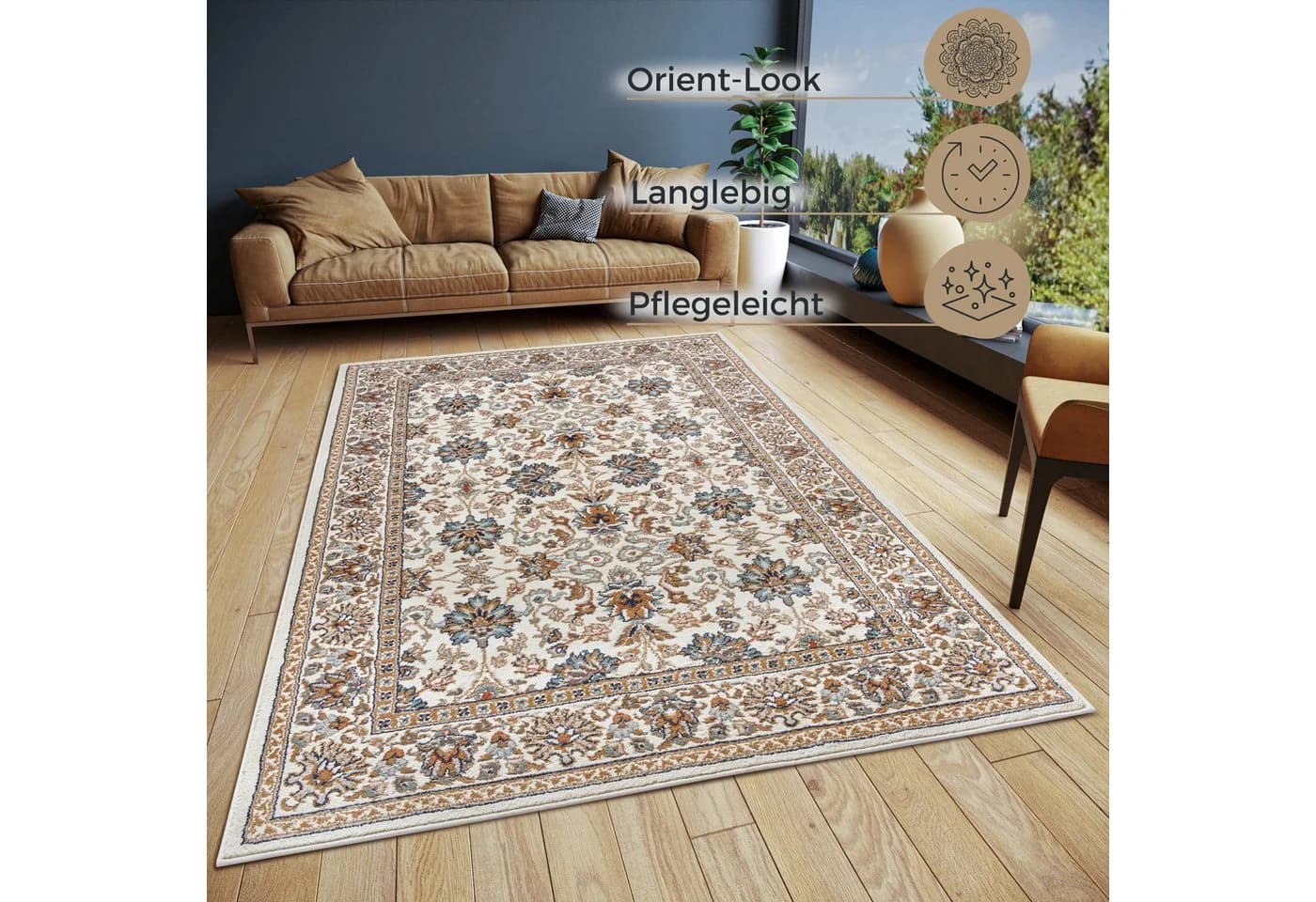 HANSE HOME Teppich Saraceni Beige Orientalisch Kurzflor - Bild 3