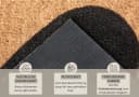 HANSE HOME Fußmatte Mix Mats Kokos Heart Braun-Schwarz Rutschfest Bild 3
