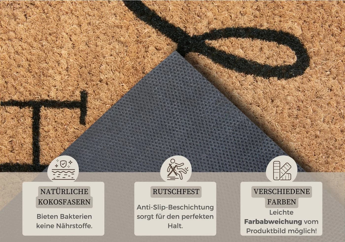 Hanse Home Fußmatte Mix Mats Kokos Braun - Bild 3