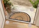 Hanse Home Fußmatte Mix Mats Gummi-Kokos Halbrund Geometric Ornament Bild 1