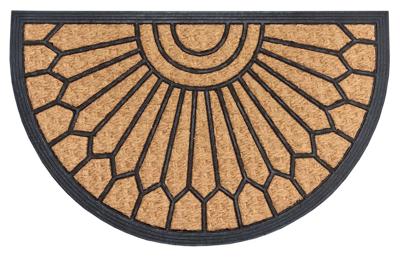 Hanse Home Fußmatte Mix Mats Gummi-Kokos Halbrund Geometric Ornament - Bild 2