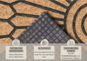 Hanse Home Fußmatte Mix Mats Gummi-Kokos Halbrund Geometric Ornament Bild 3