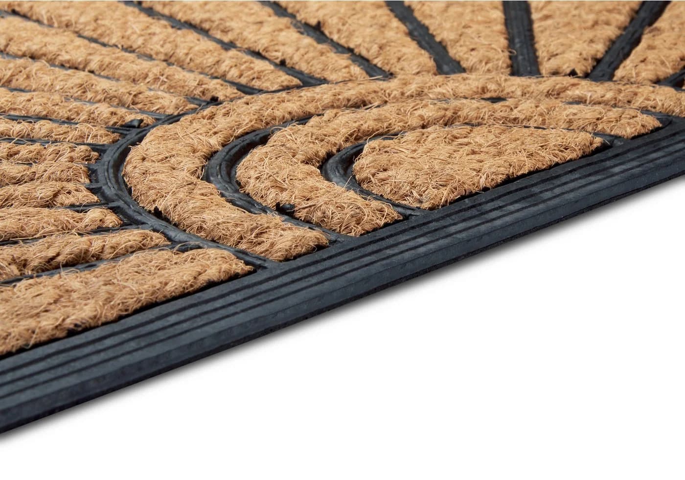 Hanse Home Fußmatte Mix Mats Gummi-Kokos Halbrund Geometric Ornament - Bild 5