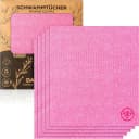 DANIHOME Schwammtuch EcoClean 5er-Set Rosa Zellstoff Baumwolle Bild 2