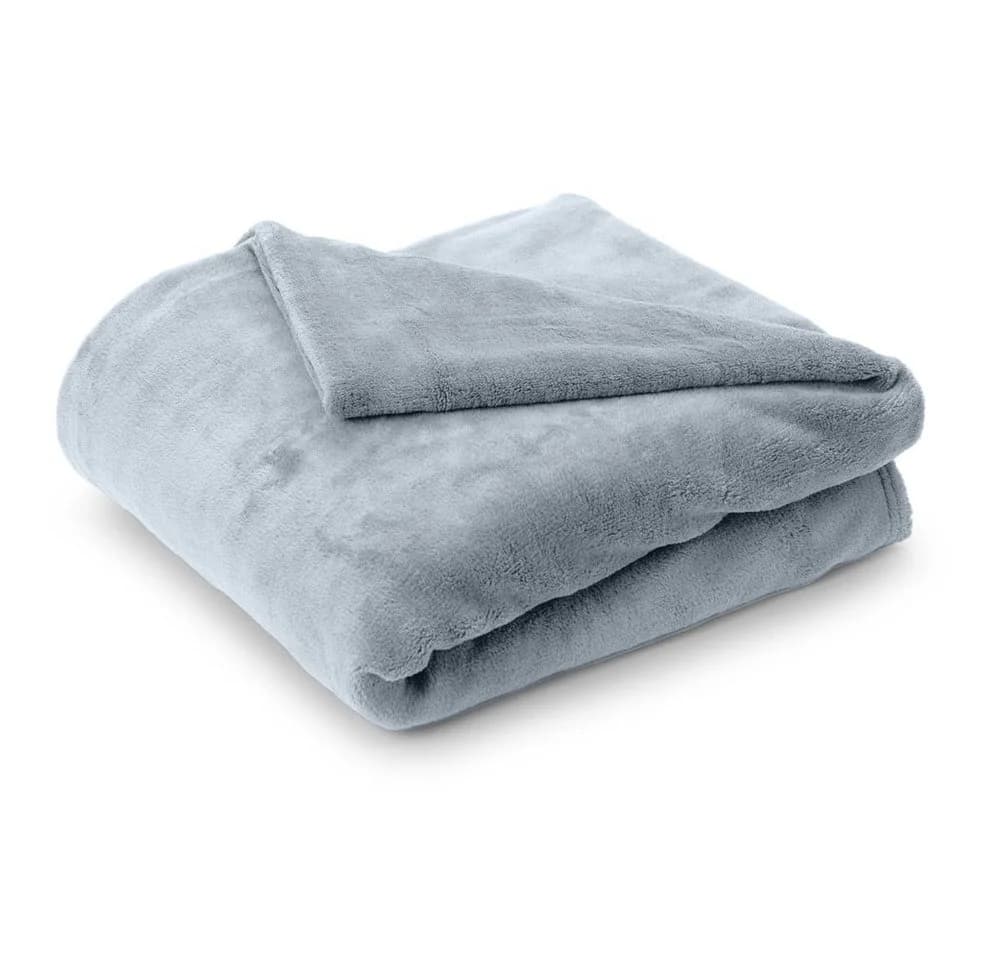 Lumaland Kuscheldecke Coral Fleece 150x200cm Hellblau