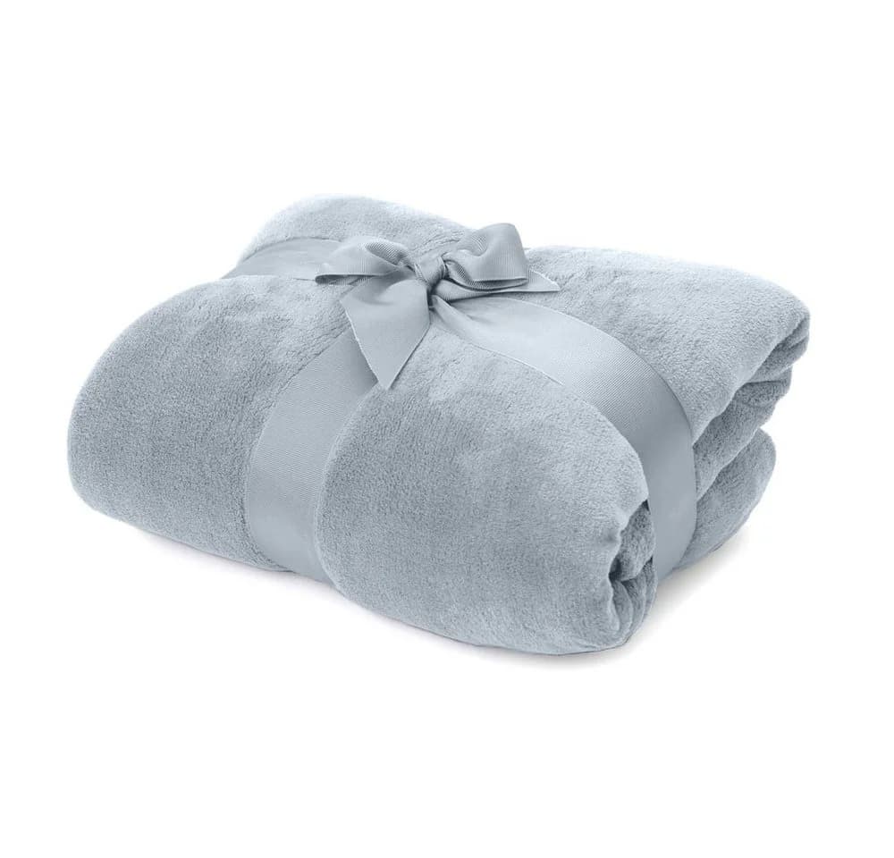 Lumaland Kuscheldecke Coral Fleece 150x200cm Hellblau - Bild 2