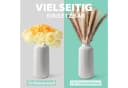 flature Tischvase Keramik mit Rillen - Wasserdicht für Blumen und Pampasgras Bild 1