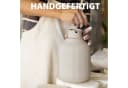 flature Dekovase mit Rillen Weiß Keramik Matt Bild 4
