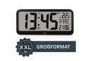 ADE Funkwanduhr Digitale Wanduhr XXL schwarz mit Alarm und Temperaturanzeige Bild 2