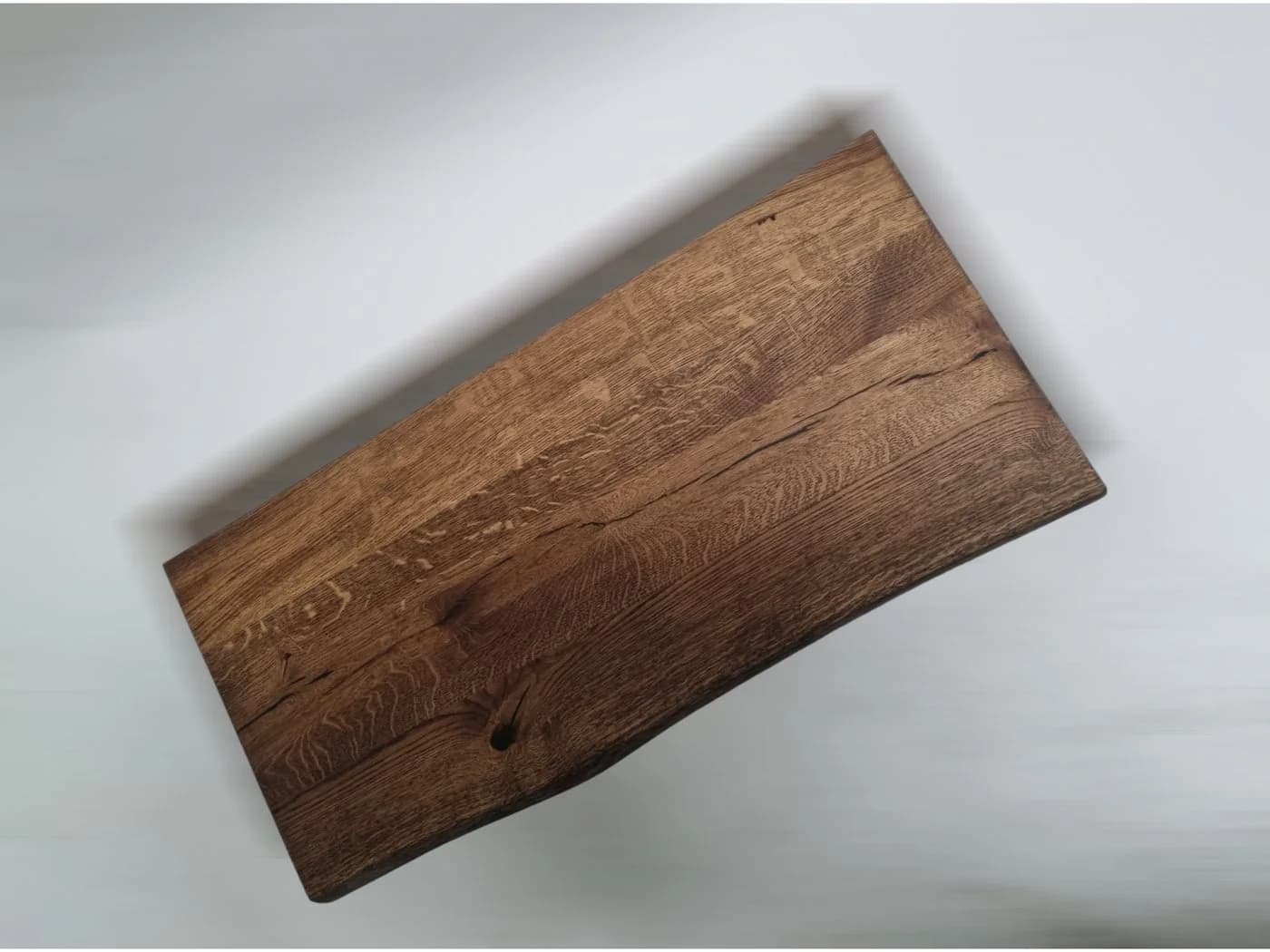 DM-Handel Waschtischplatte Eiche Massiv 4 cm Naturkant - Bild 4