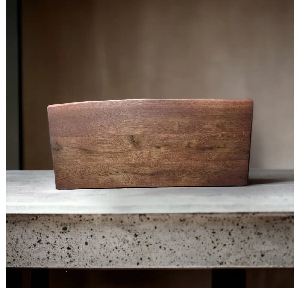 DM-Handel Waschtischplatte Eiche Holzplatte Teak