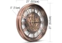 Samilito Wanduhr mit echtem Bewegungsgetriebe und Zahnrädern Bild 3