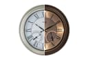Samilito Beleuchtete Wanduhr Wetterfest Silber mit Sensor Bild 2