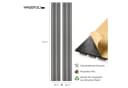 HAGEFOL Wandpaneel Akustikpaneele Holz selbstklebend Grau Bild 3