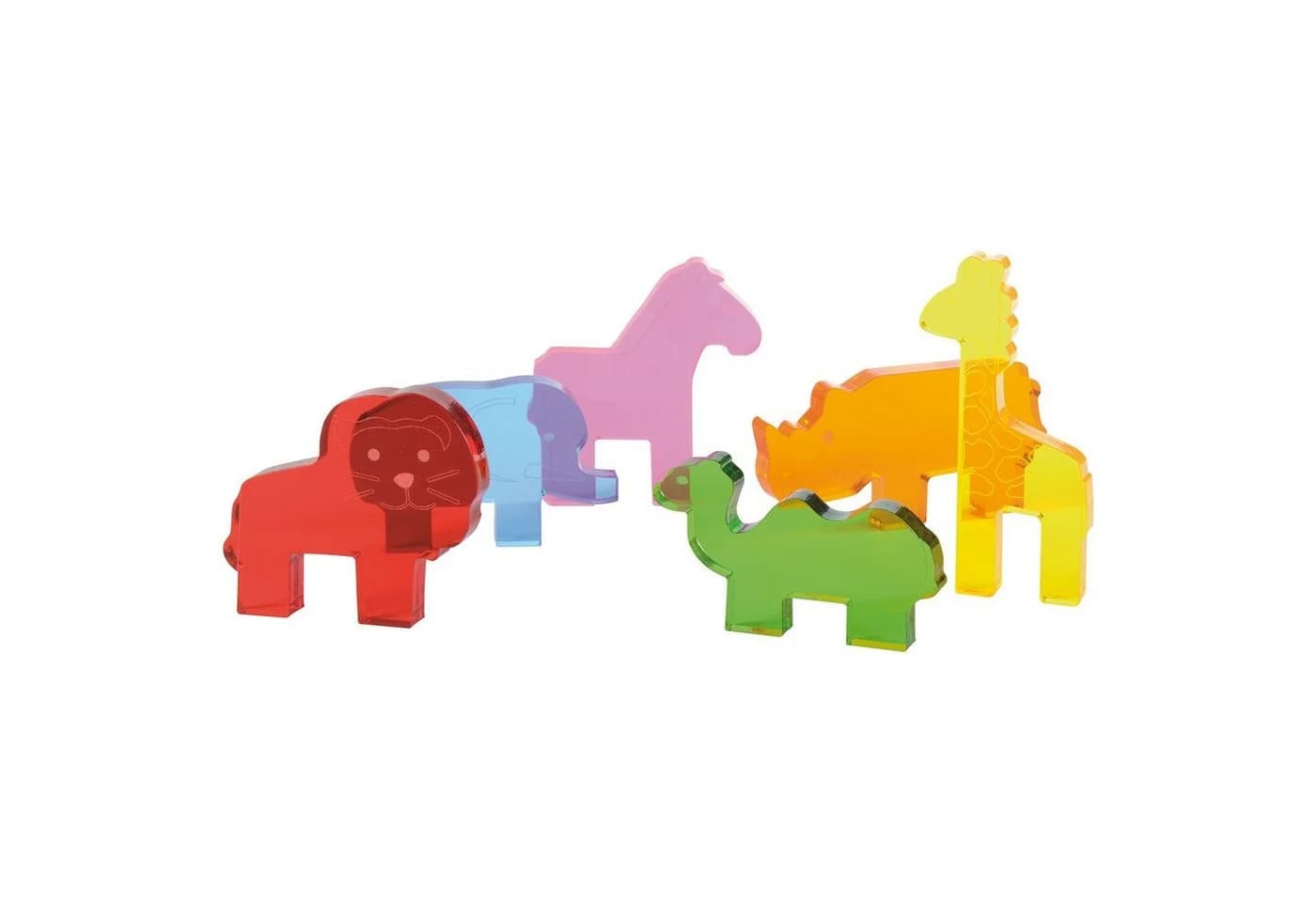 EDUPLAY Lernspielzeug Acryl Wildtiere 6-teilig Set - Bild 2