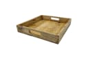 Meinposten Dekotablett Mangoholz Serviertablett Braun Bild 2