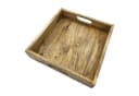 Meinposten Dekotablett Mangoholz Serviertablett Braun Bild 5
