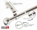 Deco-Raum Gardinenstange Flexa Stilgarnitur Set ausziehbar Ø 19 mm Metall Bild 1