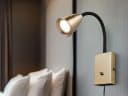 TRIO Leuchten LED Leselampe Messing Dimmbar Wandlampe Bild 1