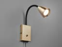 TRIO Leuchten LED Leselampe Messing Dimmbar Wandlampe Bild 3