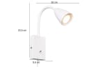 Trio Leuchten LED Wandleuchte Weiß matt Flexarm Dimmbar Bild 4