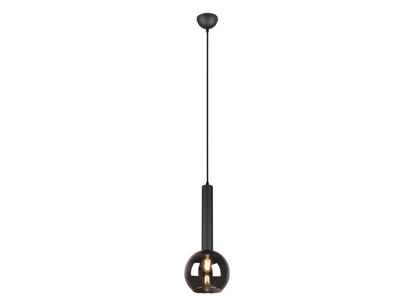 TRIO Leuchten LED Pendelleuchte Industrial Style Rauchglas Schwarz - Bild 2
