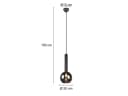 TRIO Leuchten LED Pendelleuchte Industrial Style Rauchglas Schwarz Bild 4