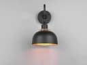 Reality Leuchten LED Wandleuchte Schwarz/Gold Dimmbar Bild 4