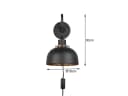 Reality Leuchten LED Wandleuchte Schwarz/Gold Dimmbar Bild 5