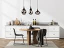 TRIO Leuchten LED Pendelleuchte 3-flammig Schwarz Rauchglas mit Switch Dimmer Bild 1