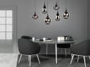 TRIO Leuchten 6-flammige LED Pendelleuchte Schwarz/Glas mit Dimmfunktion Bild 1