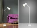 Reality Leuchten LED Stehlampe Weiß Dimmfunktion Gelenkarm Bild 1