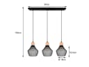 Reality Leuchten LED Pendelleuchte Industrial Schwarz Dimmbar Bild 5