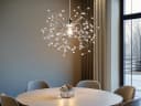 Reality Leuchten LED Pendelleuchte Designer Kristall Kugel-Lampe Ø52cm Bild 1